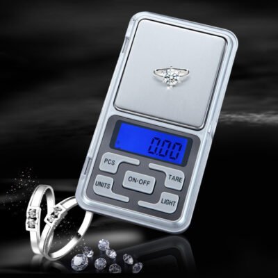 Portable Mini Digital Pocket Scale – High-Precision Palmtop Electronic Weighing Scale for Jewelry, Herbs & Kitchen Use