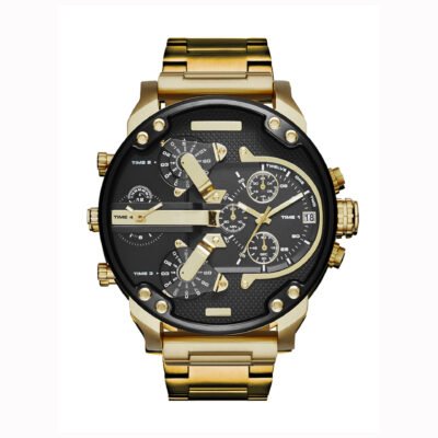 Men's Oversized 52MM Quartz Watch – Large Dial Fashion Sport Wristwatch