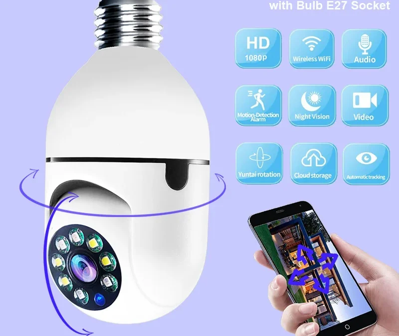 Smart WiFi Bulb Camera